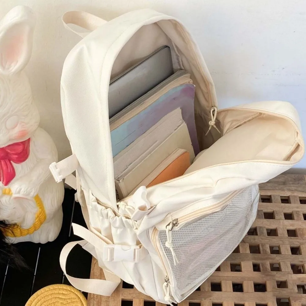 Solid Color Nylon Ita Backpack Dustproof Transparent Students School Bag Fixed Webbing Durable Large Capacity Daypack Sport
Solid Color Nylon Ita Backpack Dustproof Transparent Students School Bag Fixed Webbing Durable Large Capacity Daypack Sport