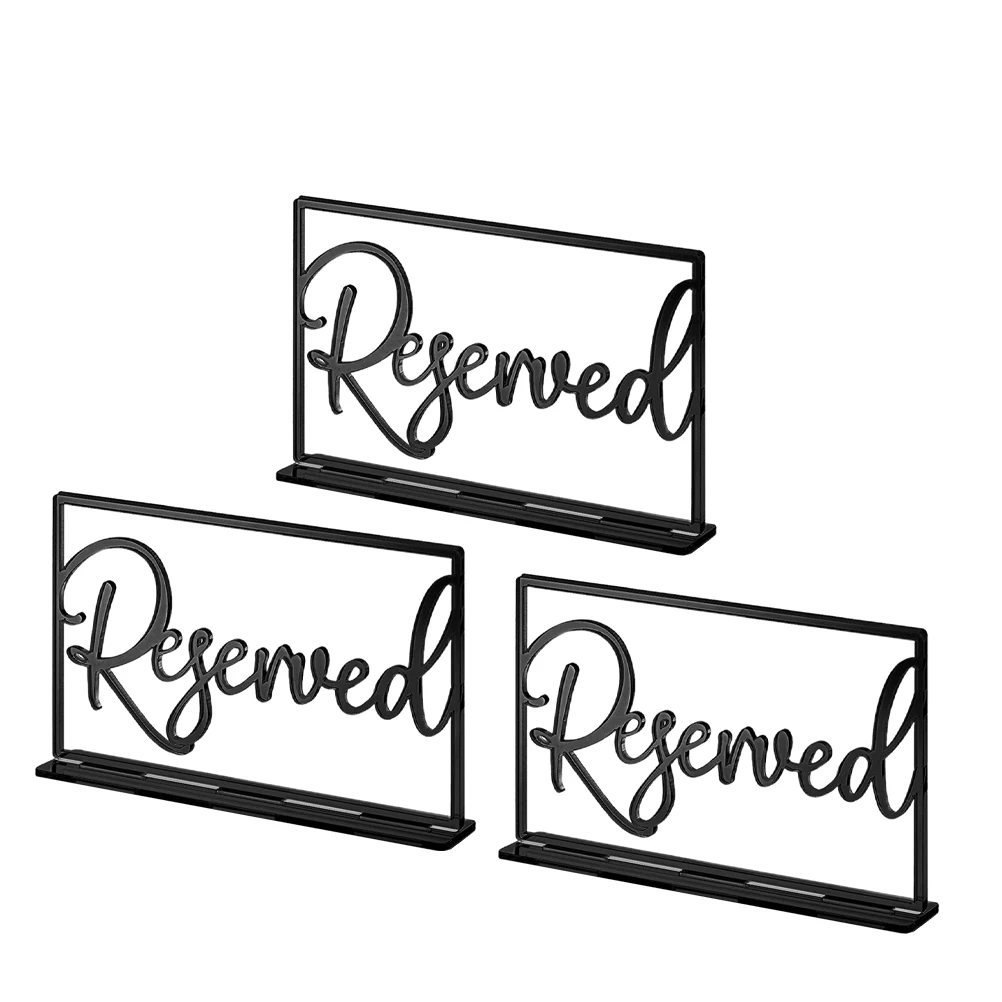 3pcs Table Mark Signs Reserved Seating Chairs Acrylic Wedding Family Office High Transparency Custom Printing
3pcs Table Mark Signs Reserved Seating Chairs Acrylic Wedding Family Office High Transparency Custom Printing