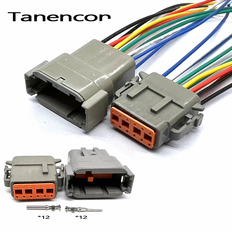1/5/10 Set 12 Pin DTM04-12P DTM06-12S DTM Female Male Waterproof Connector Automotive Connectors Plug for Excavator Truck
1/5/10 Set 12 Pin DTM04-12P DTM06-12S DTM Female Male Waterproof Connector Automotive Connectors Plug for Excavator Truck
