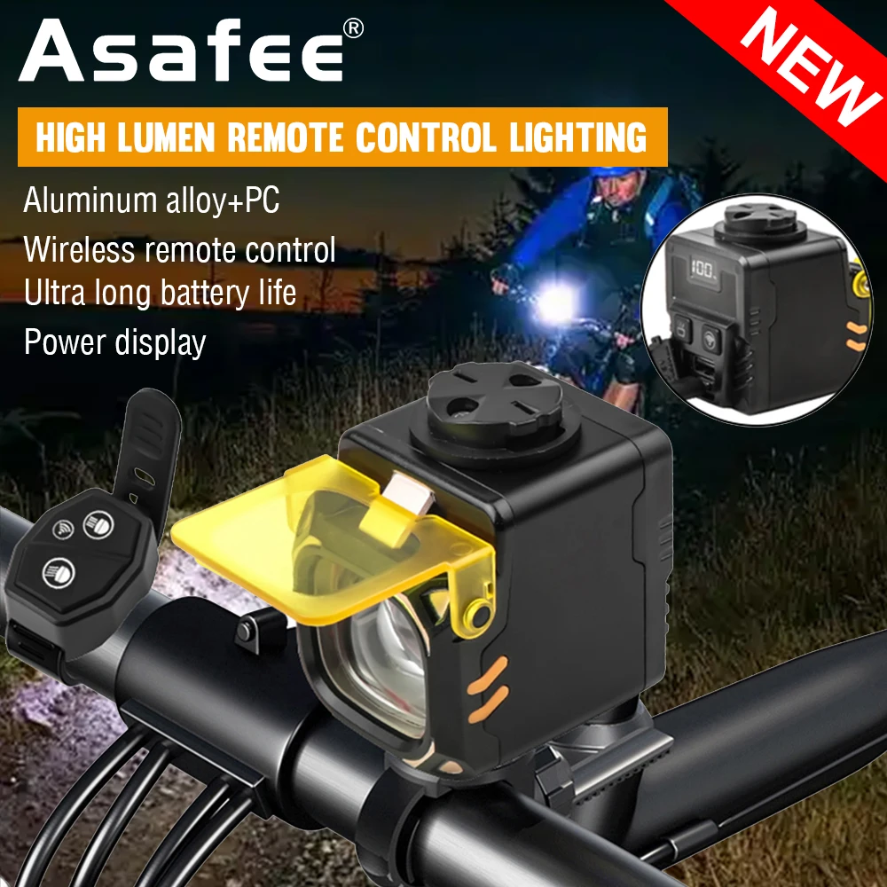 Asafee Q05 Самый яркий велосипедный фонарь для ночной езды с беспроводным пультом дистанционного управления Sense Headlight IPX5 Водонепроницаемый ультра прожектор
Asafee Q05 Самый яркий велосипедный фонарь для ночной езды с беспроводным пультом дистанционного управления Sense Headlight IPX5 Водонепроницаемый ультра прожектор