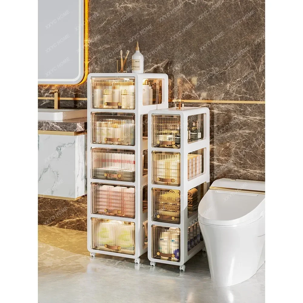 Storage Cabinet Bathroom Storage Rack Transparent Bathroom Toilet Waterproof Floor Standing Storage Cabinet Toilet
Storage Cabinet Bathroom Storage Rack Transparent Bathroom Toilet Waterproof Floor Standing Storage Cabinet Toilet