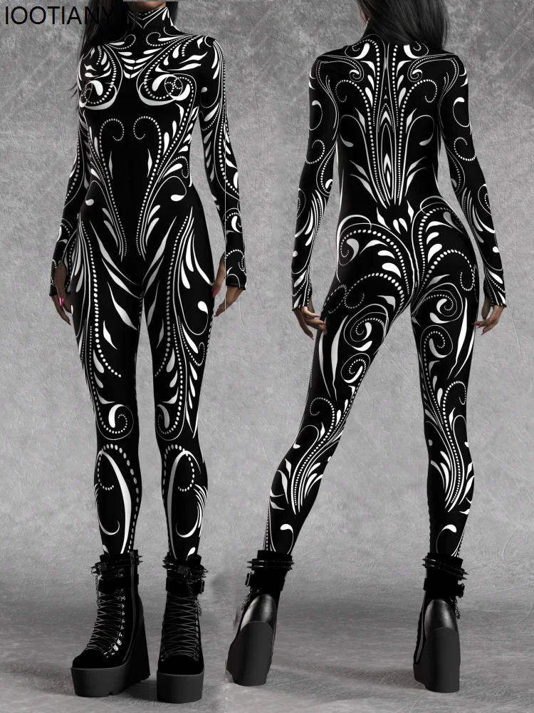 Halloween Women Mechanical Bodysuit Cosplay Cyberpunk Style Gothic Bodysuit Future Technology Electronic Cool Rave Party Set
Halloween Women Mechanical Bodysuit Cosplay Cyberpunk Style Gothic Bodysuit Future Technology Electronic Cool Rave Party Set