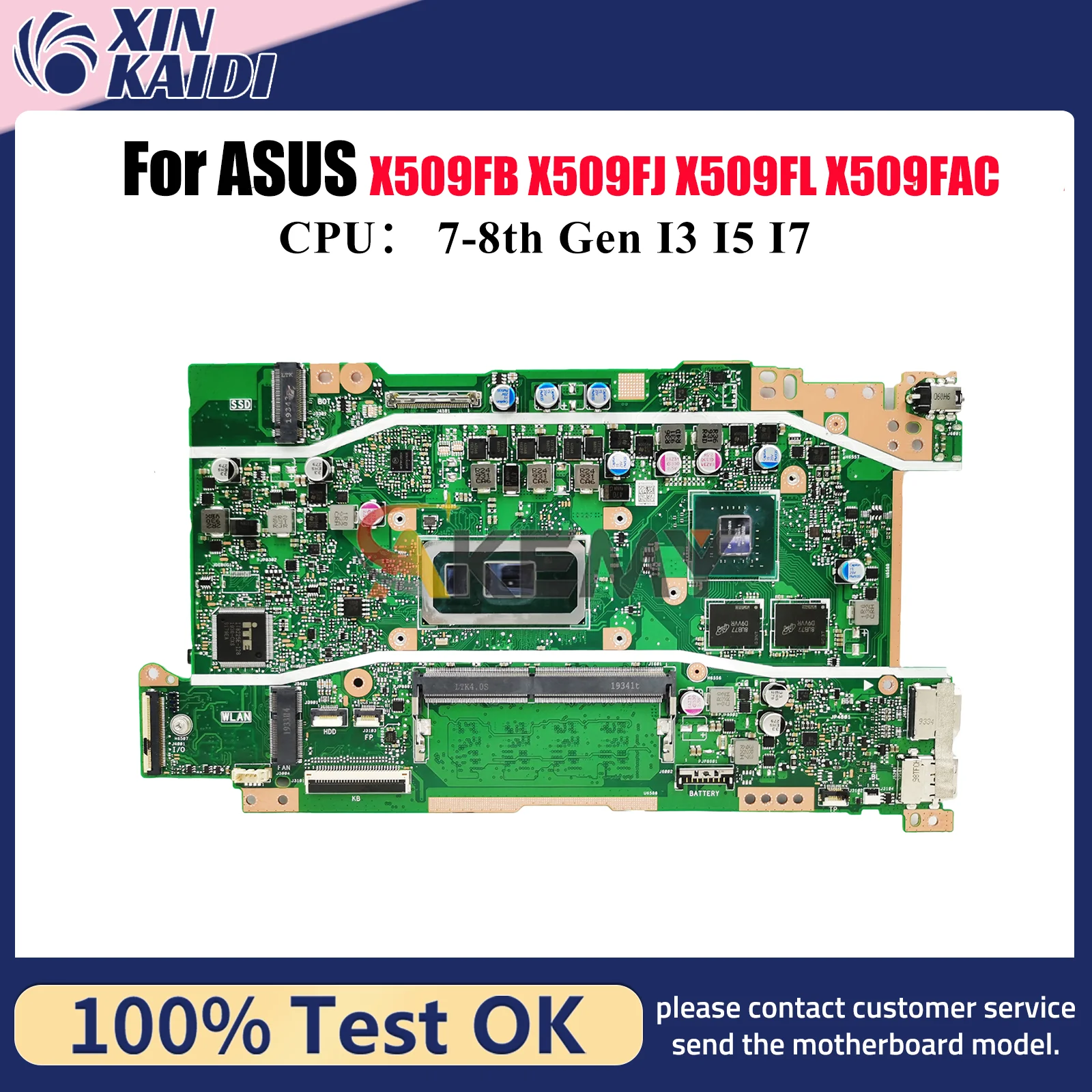 X509FB Материнская плата для ноутбука ASUS X509FL Y5200F X509FJ X509F X509FAC A509F F509F Материнская плата с процессором I3 I5 I7 100% ОК тесто
X509FB Материнская плата для ноутбука ASUS X509FL Y5200F X509FJ X509F X509FAC A509F F509F Материнская плата с процессором I3 I5 I7 100% ОК тесто
