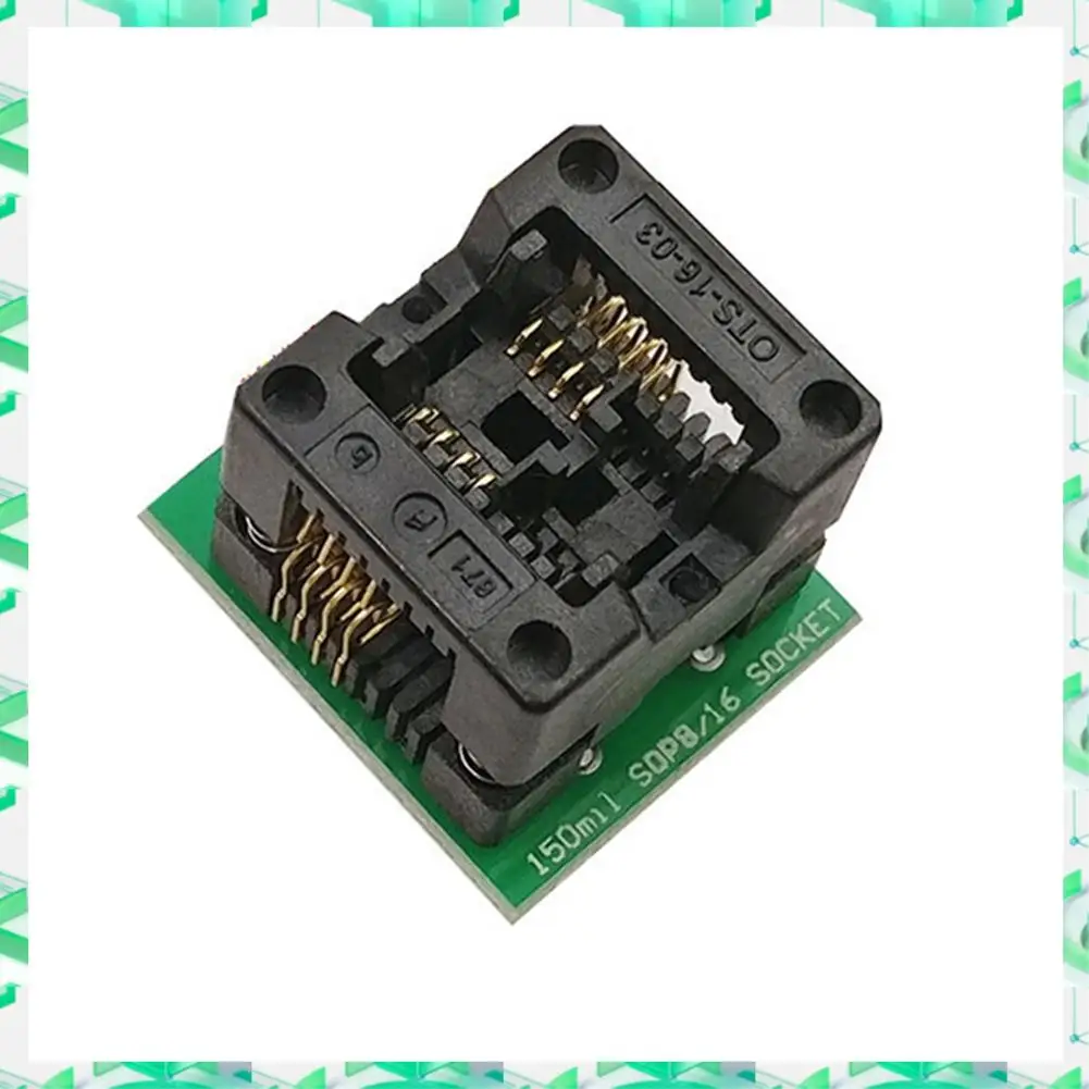 FIZP 1Pcs SOP8 To DIP8 SOP8 Turn DIP8 SOIC8 To DIP8 IC Socket Programmer Adapter Socket 150Mil
FIZP 1Pcs SOP8 To DIP8 SOP8 Turn DIP8 SOIC8 To DIP8 IC Socket Programmer Adapter Socket 150Mil