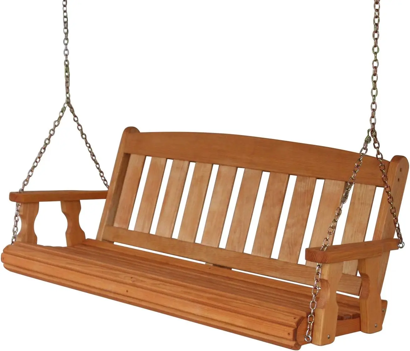 Amish Heavy Duty 800 Lb Mission Treated Porch Swing with Hanging Chains (4 Foot, Cedar Stain)
Amish Heavy Duty 800 Lb Mission Treated Porch Swing with Hanging Chains (4 Foot, Cedar Stain)
