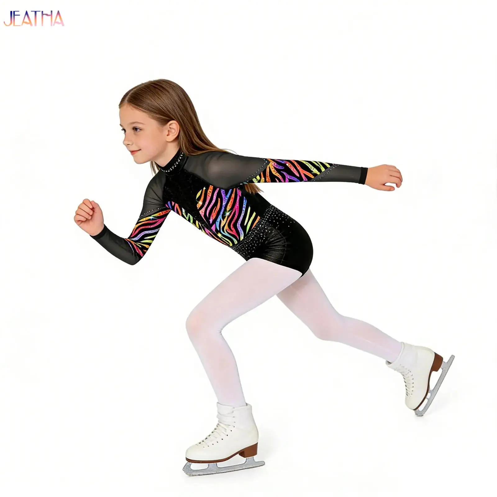 Kids Girls Sequins Decor Figure Skating Bodysuit Ballet Dance Jersey Gymnastics Leotard Tops Shiny Rhinestones Unitard Costume
Kids Girls Sequins Decor Figure Skating Bodysuit Ballet Dance Jersey Gymnastics Leotard Tops Shiny Rhinestones Unitard Costume