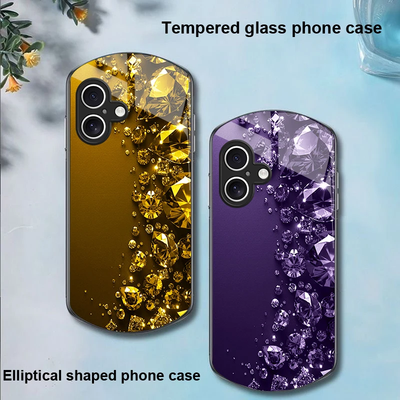 Full Diamonds For Apple IPhone 16 11 13 15 14 Pro Max 12 Mini 7 8 Plus XR X XS Elliptical Shaped Tempered Glass Phone Case
Full Diamonds For Apple IPhone 16 11 13 15 14 Pro Max 12 Mini 7 8 Plus XR X XS Elliptical Shaped Tempered Glass Phone Case