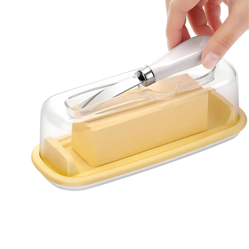 Butter Box Butter Dish With Lid And Knife Butter Container With Cover Knife Butter Plate Cheese Storage Box Tableware Kitchen To
Butter Box Butter Dish With Lid And Knife Butter Container With Cover Knife Butter Plate Cheese Storage Box Tableware Kitchen To