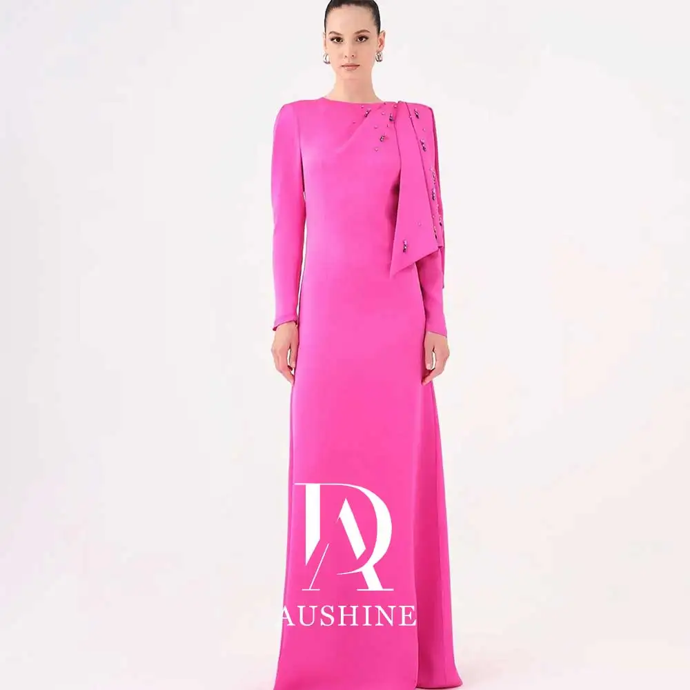 Aushine Customized Birthday Evening Dress Floor Length Full Sleeves Summer Elegant Wedding Party Gowns For Women Arab 2024Fu
Aushine Customized Birthday Evening Dress Floor Length Full Sleeves Summer Elegant Wedding Party Gowns For Women Arab 2024Fu