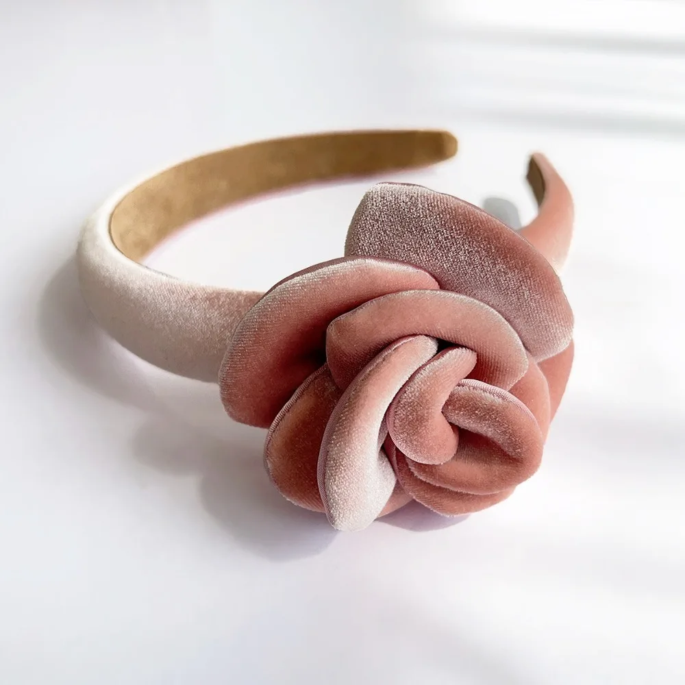 Fashion Oversize Rose Velvet Rose Headband Solid Color Lady Headwear Women Hairband Daily Wear Hair Hoop Women
Fashion Oversize Rose Velvet Rose Headband Solid Color Lady Headwear Women Hairband Daily Wear Hair Hoop Women