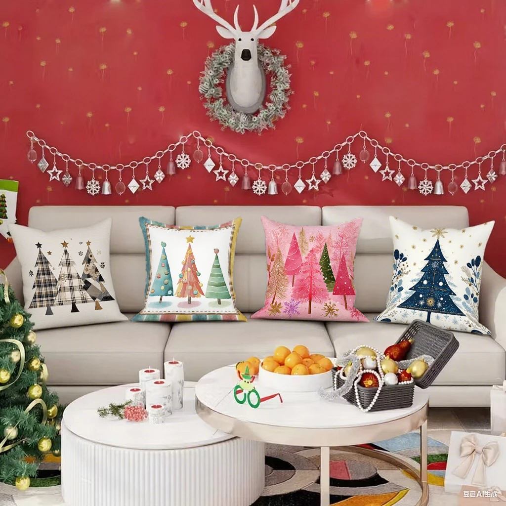 Christmas Tree Patterned PillowcasesSuitable for sofa car bedroom decorative cushion cover pillow cover
Christmas Tree Patterned PillowcasesSuitable for sofa car bedroom decorative cushion cover pillow cover
