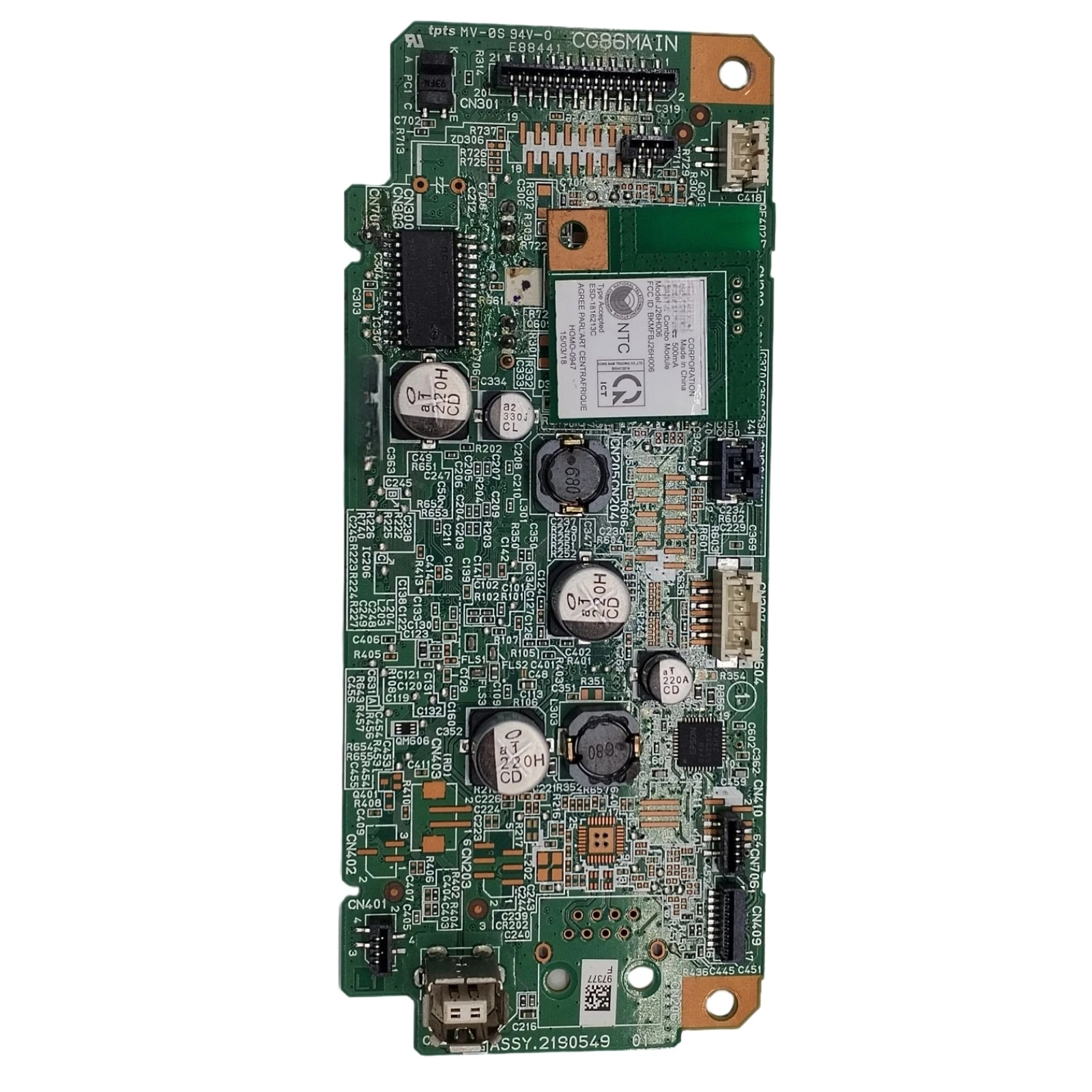 Main Board Motherboard Fits For EPSON EcoTank L3151 L 3156 L3153 L3158 L3156 L3150
Main Board Motherboard Fits For EPSON EcoTank L3151 L 3156 L3153 L3158 L3156 L3150