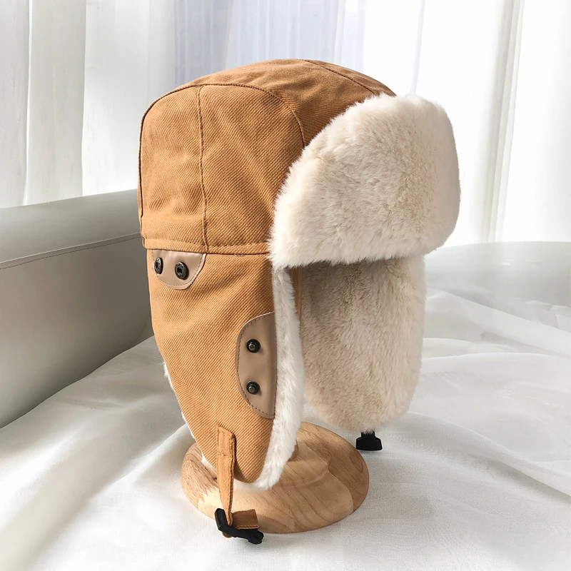 Men's Bomber Hats Fashion Winter Warm Skiing Hats Ears Protective Helmet Cap Pilot Hats
Men's Bomber Hats Fashion Winter Warm Skiing Hats Ears Protective Helmet Cap Pilot Hats