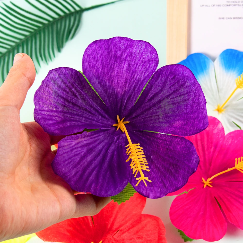 6pcs Hawaiian Party Hibiscus flowers Artificial flower Hawaiian Party Home Table Decor Tropical Summer Beach Pool Party Supplies
6pcs Hawaiian Party Hibiscus flowers Artificial flower Hawaiian Party Home Table Decor Tropical Summer Beach Pool Party Supplies