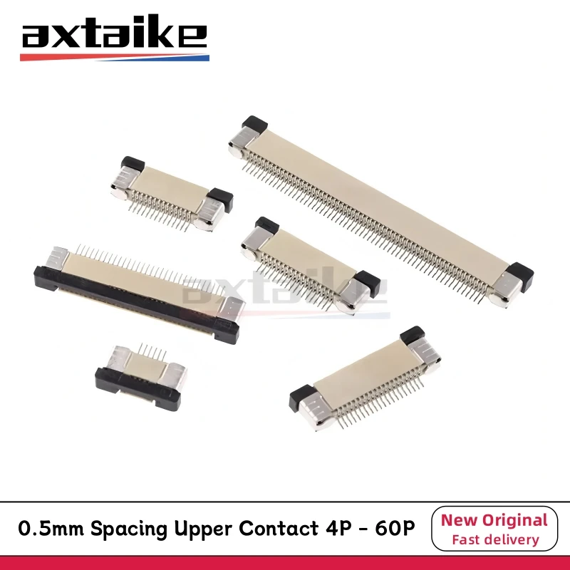 10PCS 0.5mm Spacing Upper Contact 4P - 60P FPC FFC Flat Cable Connector IC 6P 8P 10P 12P 14P 16P 20P 22P 24P 30P 34P 40P 50 Pin
10PCS 0.5mm Spacing Upper Contact 4P - 60P FPC FFC Flat Cable Connector IC 6P 8P 10P 12P 14P 16P 20P 22P 24P 30P 34P 40P 50 Pin
