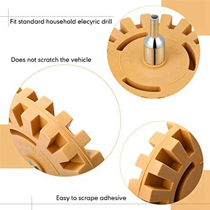 8 Pack Wheel Car Decal And Sticker Remover 4 Inch Adhesive Removal Tool With Bit Adapter
8 Pack Wheel Car Decal And Sticker Remover 4 Inch Adhesive Removal Tool With Bit Adapter