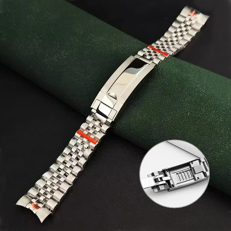 Jubilee 904L Watchband For Rolex Sub GMT Yacht Daytona Men's Strap Luxury watch chain Mod Parts Replacement 20mm 21mm
Jubilee 904L Watchband For Rolex Sub GMT Yacht Daytona Men's Strap Luxury watch chain Mod Parts Replacement 20mm 21mm