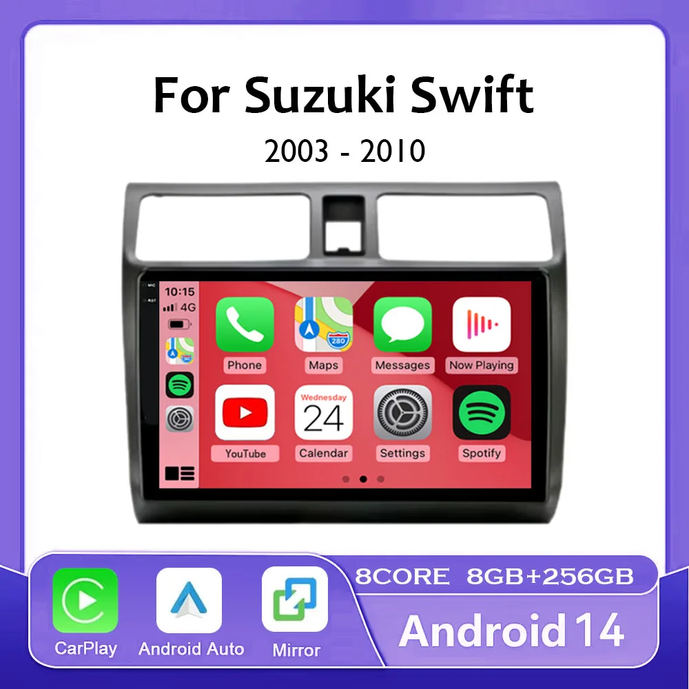 Android 14 Car Radio For Suzuki Swift 2003 - 2006 2007 2008 2009 2010 Multimedia Player Stereo Carplay AUTO Head Unit WIFI 4G BT
Android 14 Car Radio For Suzuki Swift 2003 - 2006 2007 2008 2009 2010 Multimedia Player Stereo Carplay AUTO Head Unit WIFI 4G BT