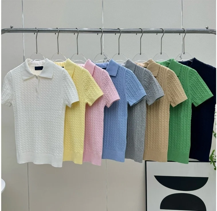 Women's Knitted Short Sleeve Twist Top Cotton Neck Regular Fit Moisture Wicking Spring Season Pure Color Online Exclusive
Women's Knitted Short Sleeve Twist Top Cotton Neck Regular Fit Moisture Wicking Spring Season Pure Color Online Exclusive