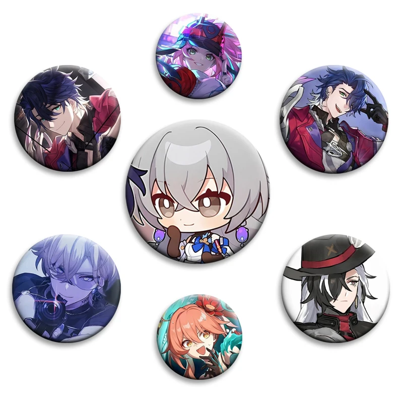 Game Figure Cosplay Firefly Sparkle Rappa Round Badge Honkai Star Rail Icons Brooch Enamel Pin Clothes Bag Decor Jewelry Gifts
Game Figure Cosplay Firefly Sparkle Rappa Round Badge Honkai Star Rail Icons Brooch Enamel Pin Clothes Bag Decor Jewelry Gifts