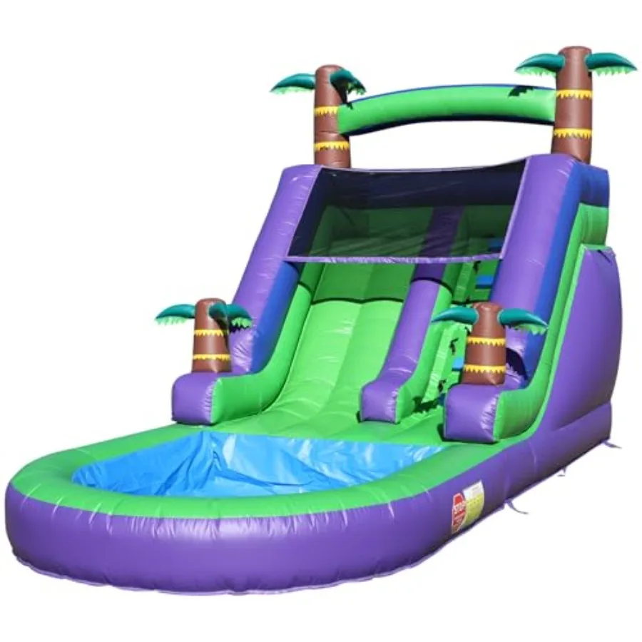 Backyard party inflatable water slide for kids and adults: PVC material blue and yellow 21 feet long with wet/dry mode 950W blo
Backyard party inflatable water slide for kids and adults: PVC material blue and yellow 21 feet long with wet/dry mode 950W blo