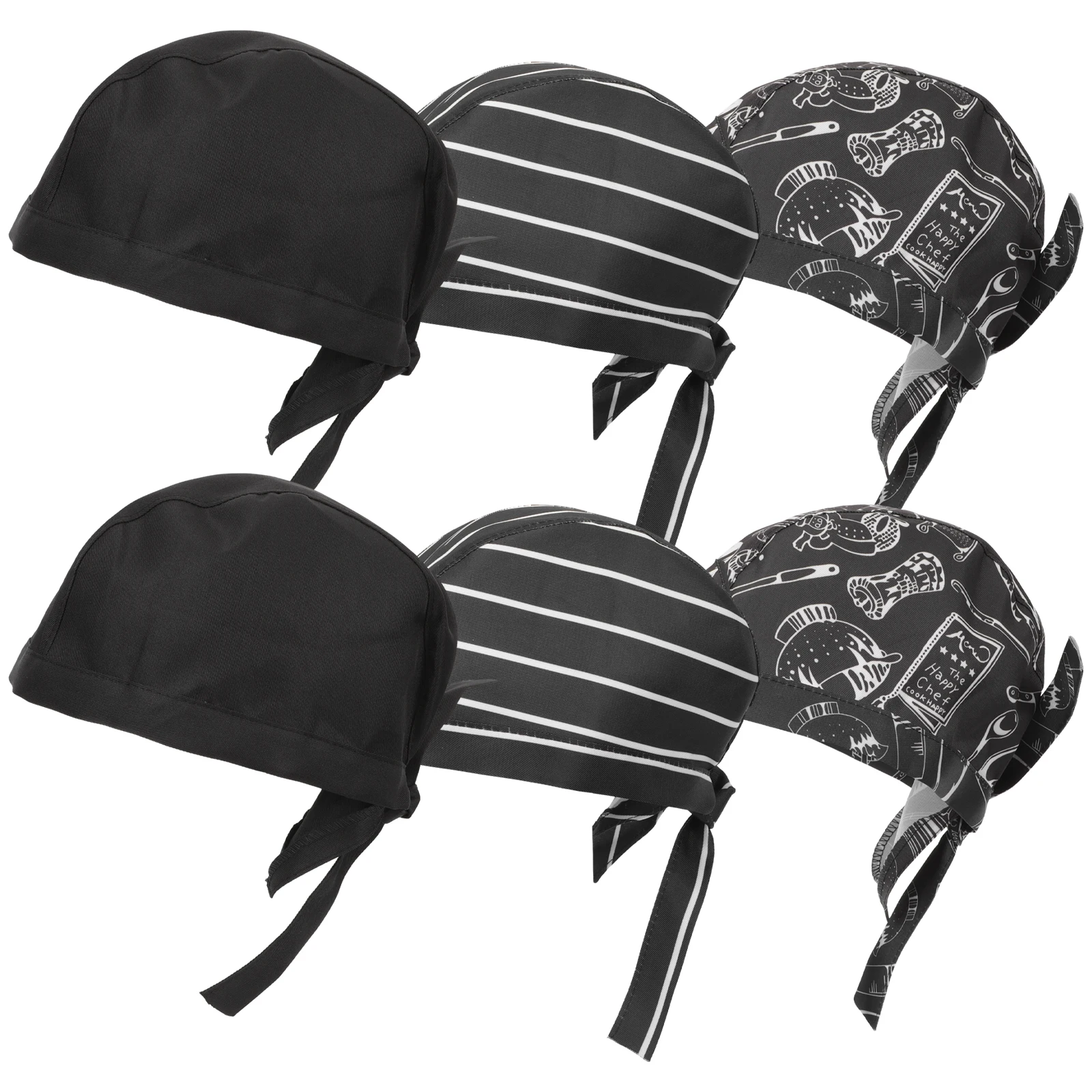 6 Pcs Chef Hat Unisex Kitchen Hats Black White Stripe Fork Spoon Print Hair Cover Cloth Clean Reusable Restaurant Pub
6 Pcs Chef Hat Unisex Kitchen Hats Black White Stripe Fork Spoon Print Hair Cover Cloth Clean Reusable Restaurant Pub