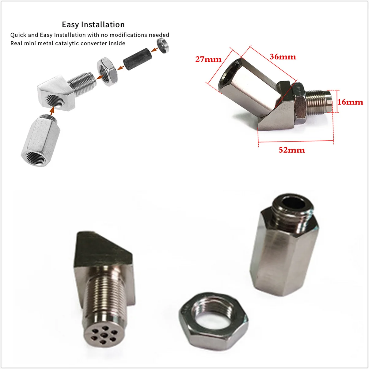 M18x1.5 02 Sensor Mini Catalyst Converter Spacer Bung for Rear Sensor
M18x1.5 02 Sensor Mini Catalyst Converter Spacer Bung for Rear Sensor