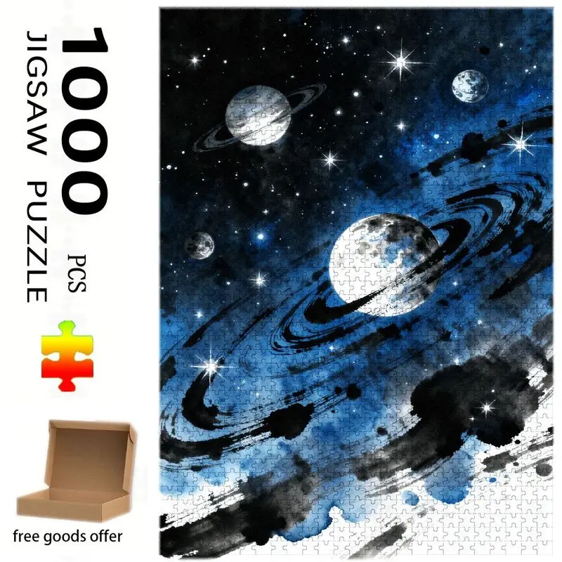 500/1000 Pieces Jigsaw Puzzle Dreamy Space Watercolor Planet Starry Sky Educational Toy for Kids Children 's Games Gift
500/1000 Pieces Jigsaw Puzzle Dreamy Space Watercolor Planet Starry Sky Educational Toy for Kids Children 's Games Gift