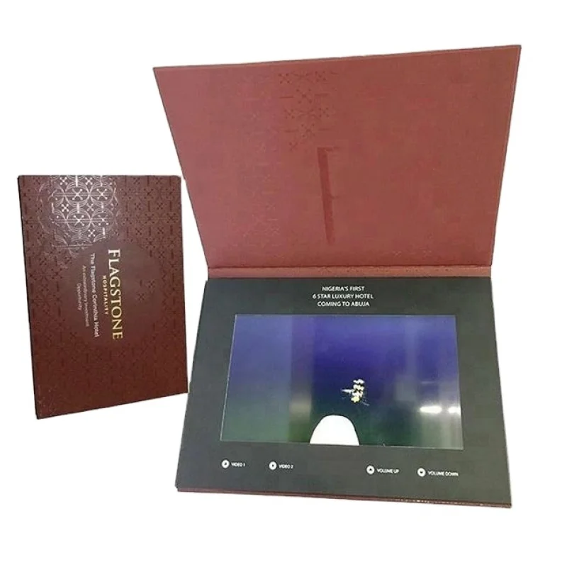 Customized 2.4''/2.8''/4.3'/5"/7' TFT lcd video card/booklet box/brochure as user manual
Customized 2.4''/2.8''/4.3'/5"/7' TFT lcd video card/booklet box/brochure as user manual