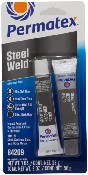 Multi-Metal Epoxy Adhesive, 2 oz, Grey, Sets in 4 Minutes, 4500 PSI
Multi-Metal Epoxy Adhesive, 2 oz, Grey, Sets in 4 Minutes, 4500 PSI