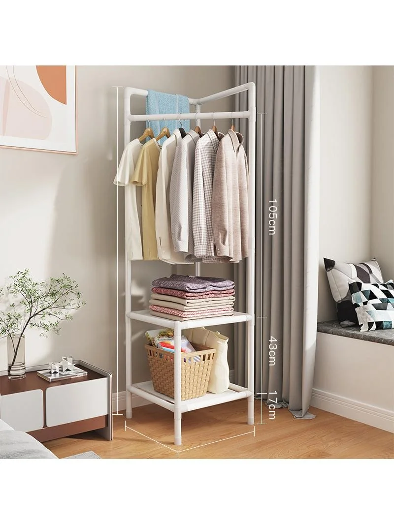 Simple Metal Floor-standing Coat Ra Wall Corner Storage Ra Bedroom Closet Organization Utili Iron Clothes Hanger
Simple Metal Floor-standing Coat Ra Wall Corner Storage Ra Bedroom Closet Organization Utili Iron Clothes Hanger