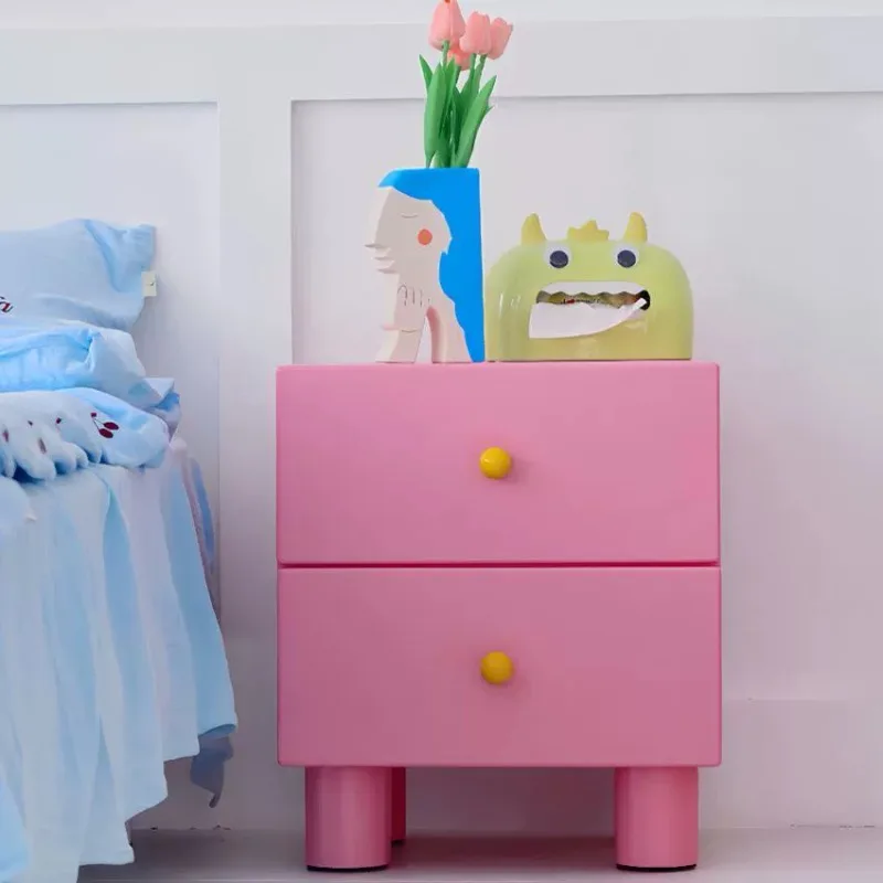 Bedside table Bedroom simple modern simple small bedside storage cabinet, cream wabi wind pink storage bedside cabinet
Bedside table Bedroom simple modern simple small bedside storage cabinet, cream wabi wind pink storage bedside cabinet