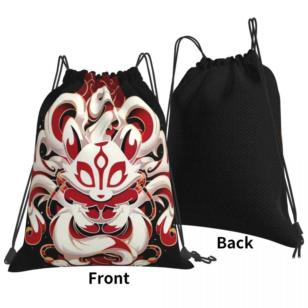 Fox Spirit Kitsune Japanese Kabuki Backpacks Casual Drawstring Bags Shoes Bag Book Bags for Travel School
Fox Spirit Kitsune Japanese Kabuki Backpacks Casual Drawstring Bags Shoes Bag Book Bags for Travel School