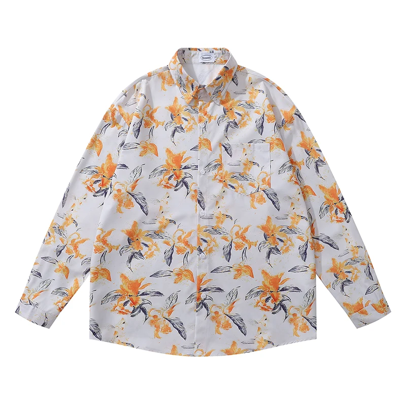 Темный значок, желтый цветок, гавайские рубашки с принтом, мужские повседневные мужские рубашки на пуговицах с длинным рукавом
Темный значок, желтый цветок, гавайские рубашки с принтом, мужские повседневные мужские рубашки на пуговицах с длинным рукавом