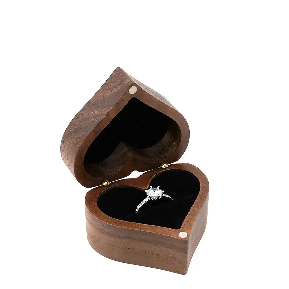 Small Portable Engagement Heart Shape Wedding Jewelry Display Wooden Ring Box Jewelry Packaging
Small Portable Engagement Heart Shape Wedding Jewelry Display Wooden Ring Box Jewelry Packaging