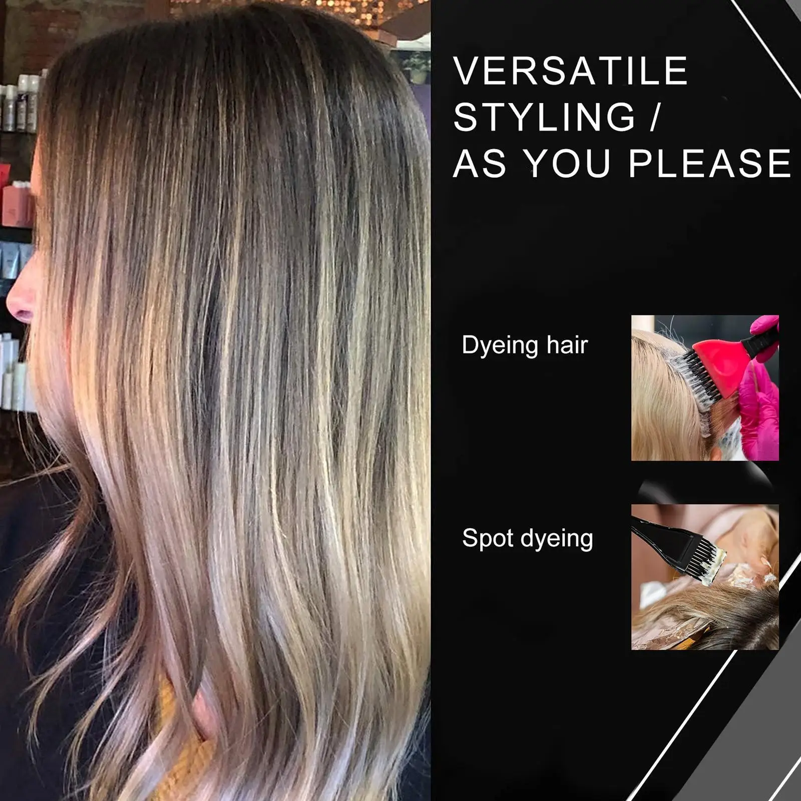 Hair Dyeing Boards Set Reusable PS Hair Coloring Boards Highlighting Tool Kit for Professional Salon or DIY Enthusiasts
Hair Dyeing Boards Set Reusable PS Hair Coloring Boards Highlighting Tool Kit for Professional Salon or DIY Enthusiasts