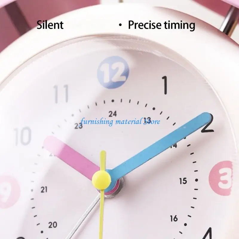Y5GD High Precise Metal Bells Alarm Clock With Strong Sound For Bedside Students And Professional Accurate Timekeeping