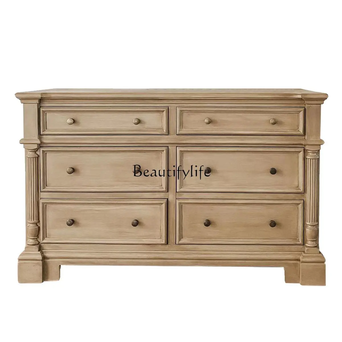 French solid wood six-chest cabinet simple small apartment retro entrance cabinet American living room
French solid wood six-chest cabinet simple small apartment retro entrance cabinet American living room