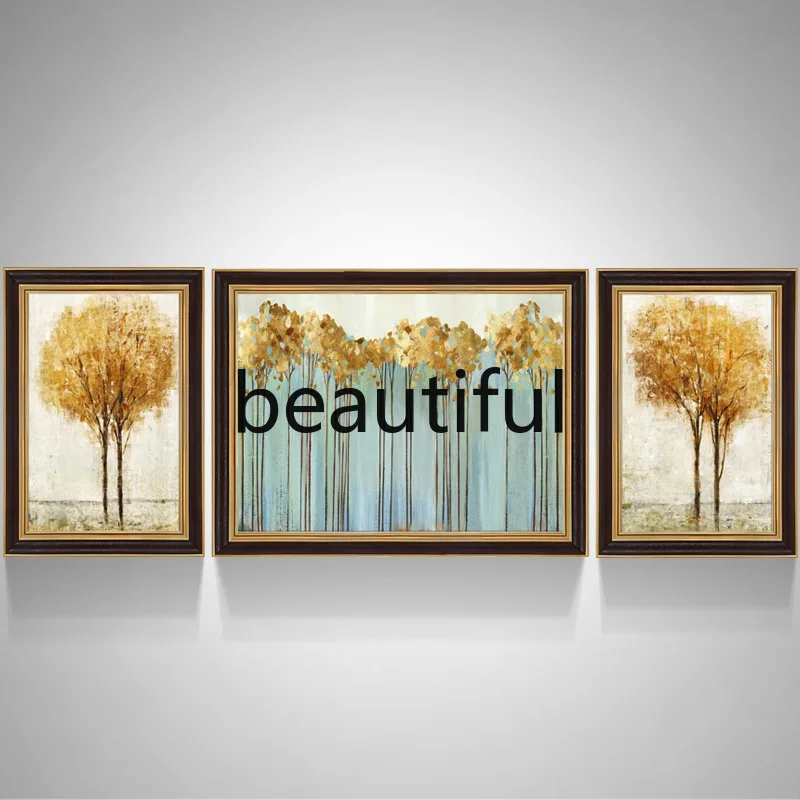 Hand-painted oil painting, simple European living room triptych decoration, sofa background wall hanging paintings
Hand-painted oil painting, simple European living room triptych decoration, sofa background wall hanging paintings