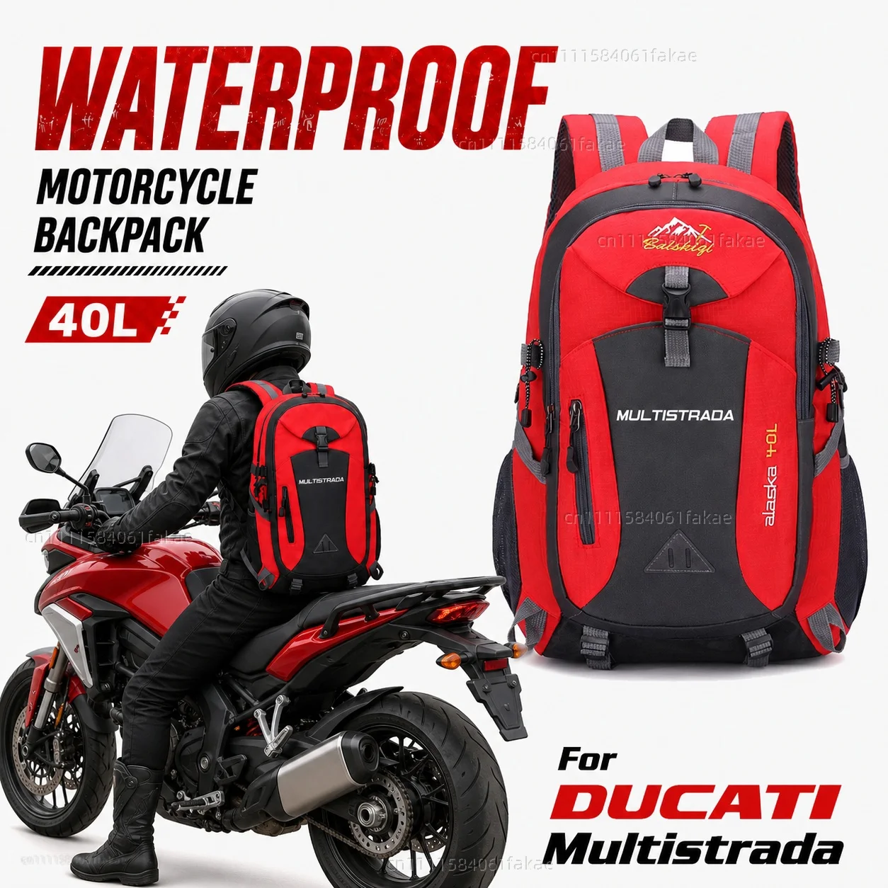For DUCATI Multistrada 950 1100 1260 1200 S GT 1200S V4 Motorcycle Backpack 40L Waterproof Travel Backpack Outdoor Hiking
For DUCATI Multistrada 950 1100 1260 1200 S GT 1200S V4 Motorcycle Backpack 40L Waterproof Travel Backpack Outdoor Hiking