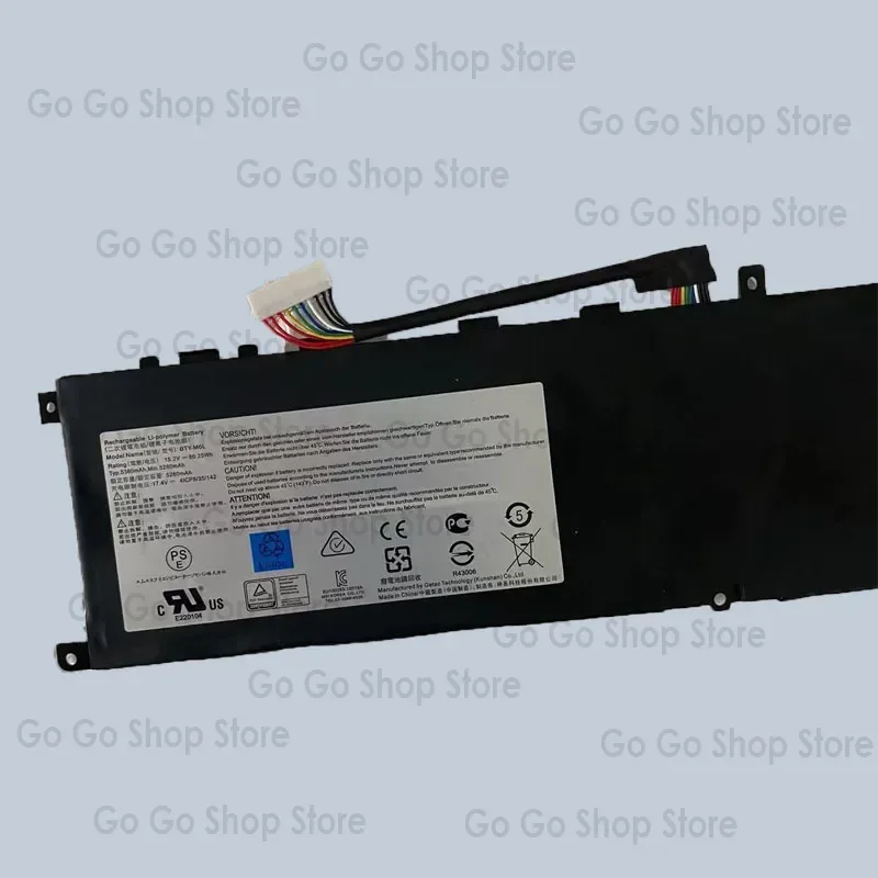 Applicable to GS65 P65 P75 P63 GS75 MS-16q 2 BTY-M6L battery
Applicable to GS65 P65 P75 P63 GS75 MS-16q 2 BTY-M6L battery