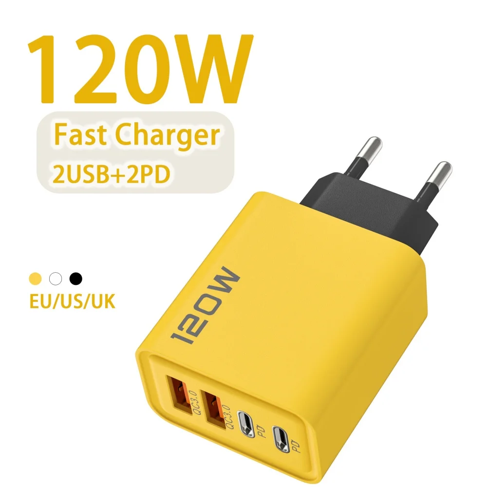 120 Вт USB-зарядное устройство типа C, адаптер питания для быстрой зарядки, многопортовый адаптер для быстрой зарядки для iPhone Xiaomi, настенное зарядное устройство с вилкой ЕС/США/Великобритании
120 Вт USB-зарядное устройство типа C, адаптер питания для быстрой зарядки, многопортовый адаптер для быстрой зарядки для iPhone Xiaomi, настенное зарядное устройство с вилкой ЕС/США/Великобритании