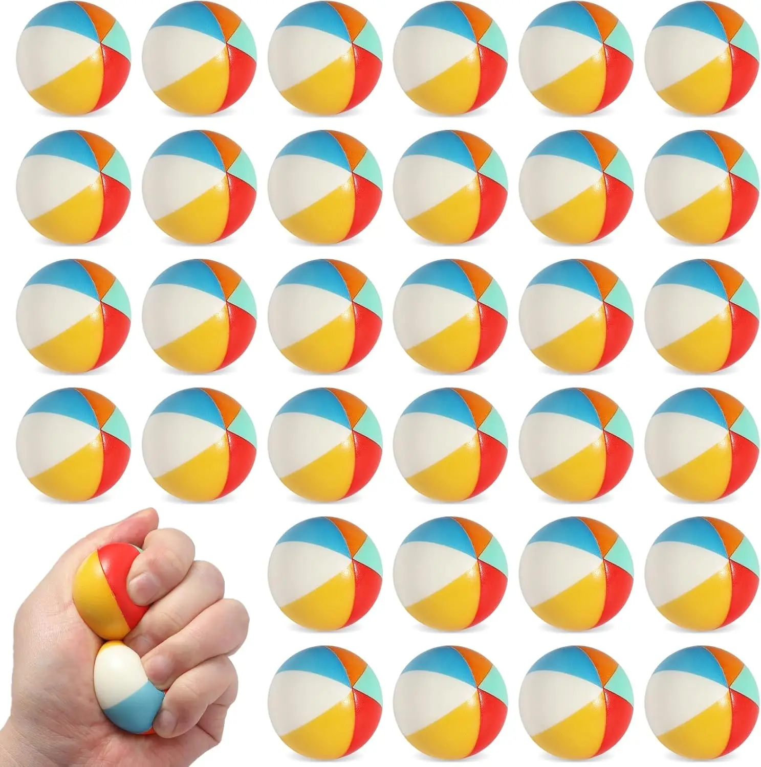 Mini Foam Beach Balls 36 Pack Rainbow Stress Balls for Kids Party Favors Summer Water Games Classroom Prizes 1.6 Inch
Mini Foam Beach Balls 36 Pack Rainbow Stress Balls for Kids Party Favors Summer Water Games Classroom Prizes 1.6 Inch
