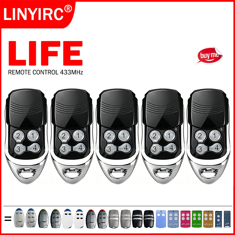 LIFE MAXI2 MAXI4 FIDO2 FIDO4 DREAM2 DREAM4 VIP2 VIP4 VIP2R VIP4R STAR2 STAR4 BRAVO2 BRAVO4 Garage Door Remote Control 433.92MHz
LIFE MAXI2 MAXI4 FIDO2 FIDO4 DREAM2 DREAM4 VIP2 VIP4 VIP2R VIP4R STAR2 STAR4 BRAVO2 BRAVO4 Garage Door Remote Control 433.92MHz