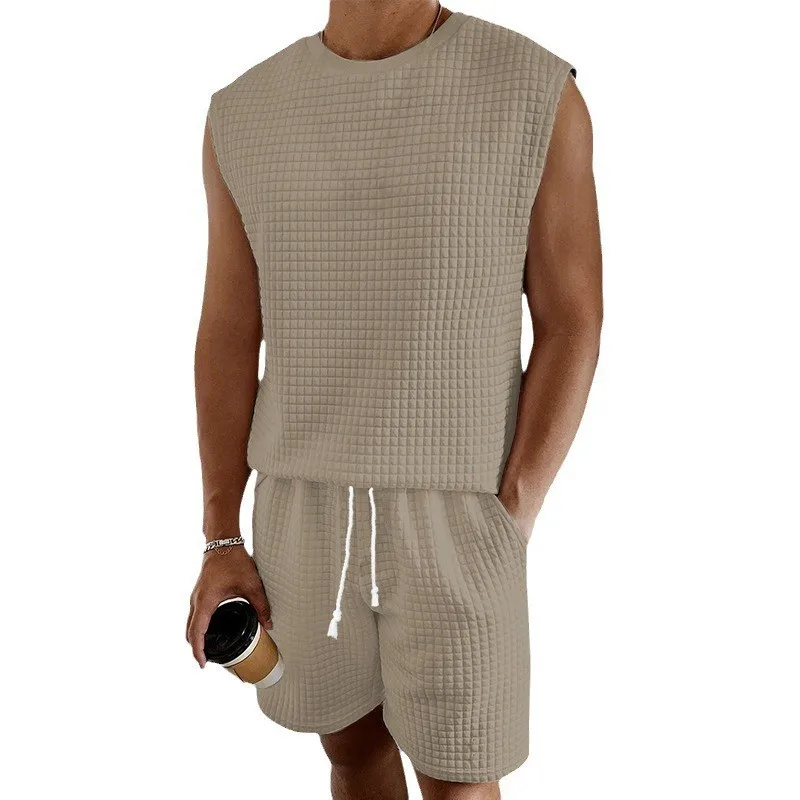 Men Casual Summer Waffle Fabric Sleeveless Vest Shorts Set Daily Sports Outfit S-XXL
Men Casual Summer Waffle Fabric Sleeveless Vest Shorts Set Daily Sports Outfit S-XXL