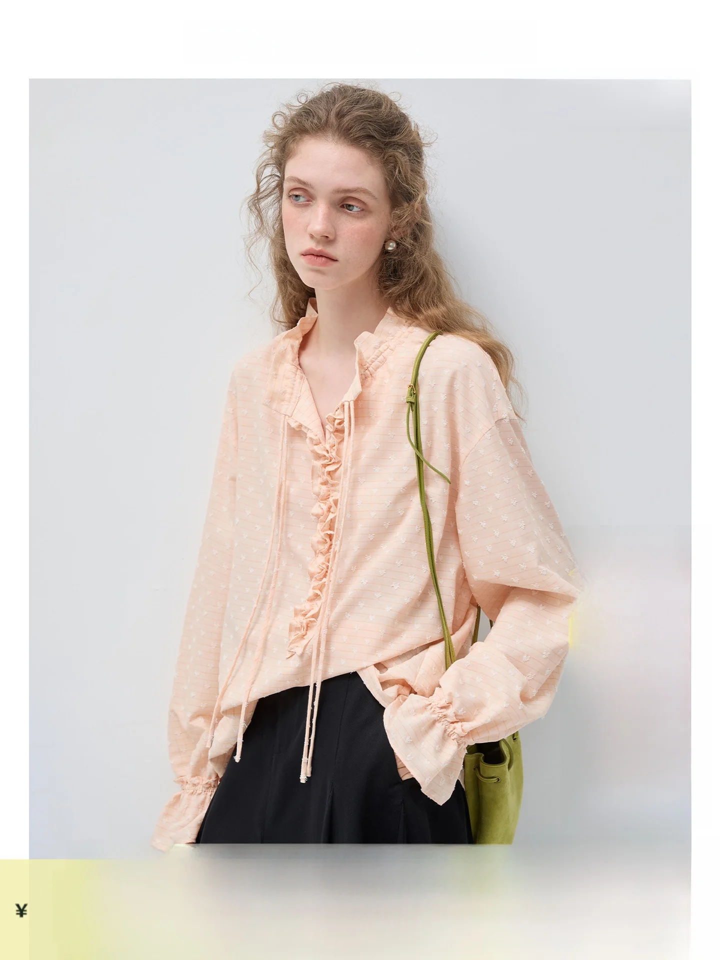 Loose V-Neck Shirt with Lace Trim And Belt Spring New Style by VEGA CHANG Women's Korean Style Breathable Long Sleeve Shirt
Loose V-Neck Shirt with Lace Trim And Belt Spring New Style by VEGA CHANG Women's Korean Style Breathable Long Sleeve Shirt