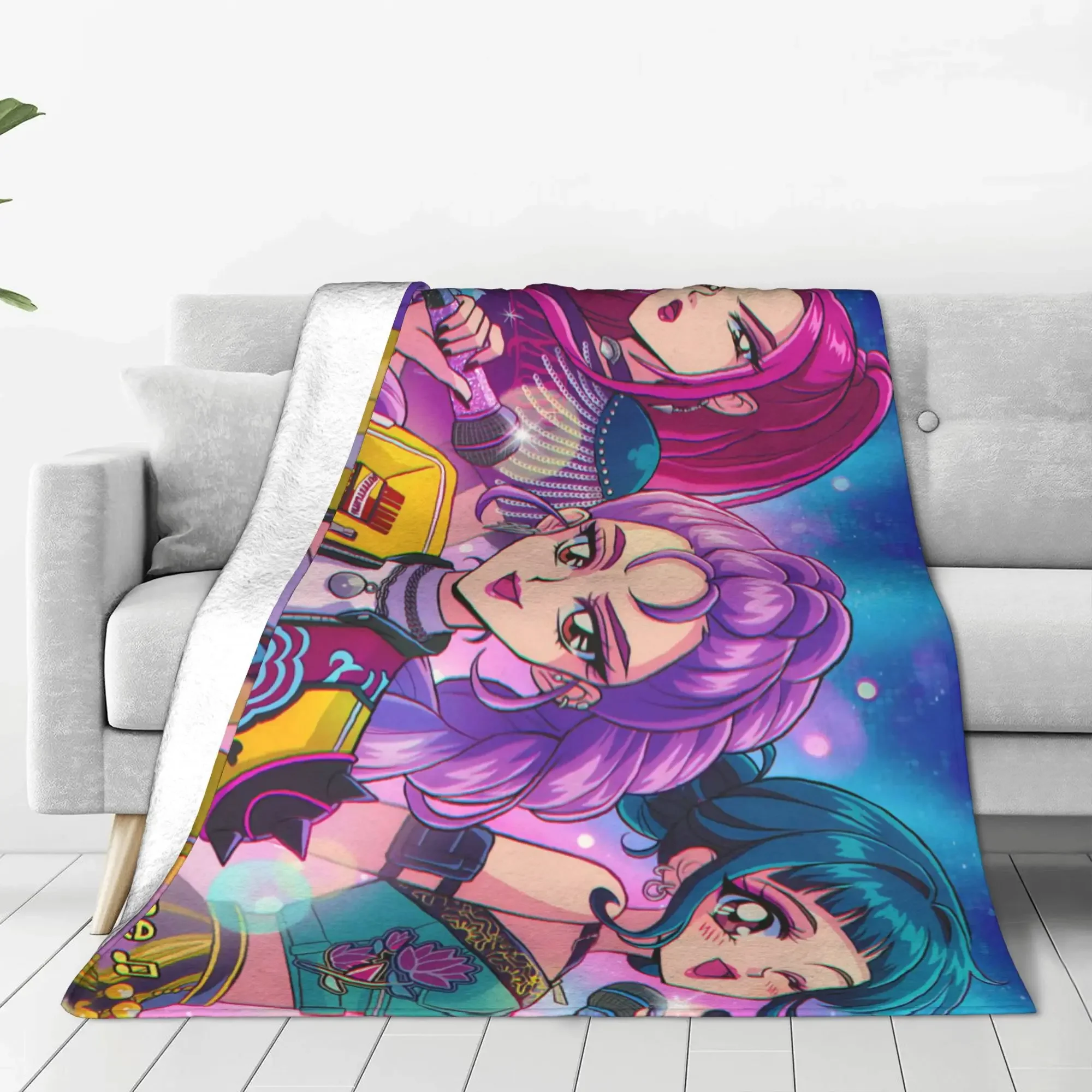 Soft Flannel Throw Blanket for Bedroom Funny Kpop Demon Hunters HuntrX Bedding Perfect for Sofa or Bed Cover Kids Picnic Compani
Soft Flannel Throw Blanket for Bedroom Funny Kpop Demon Hunters HuntrX Bedding Perfect for Sofa or Bed Cover Kids Picnic Compani
