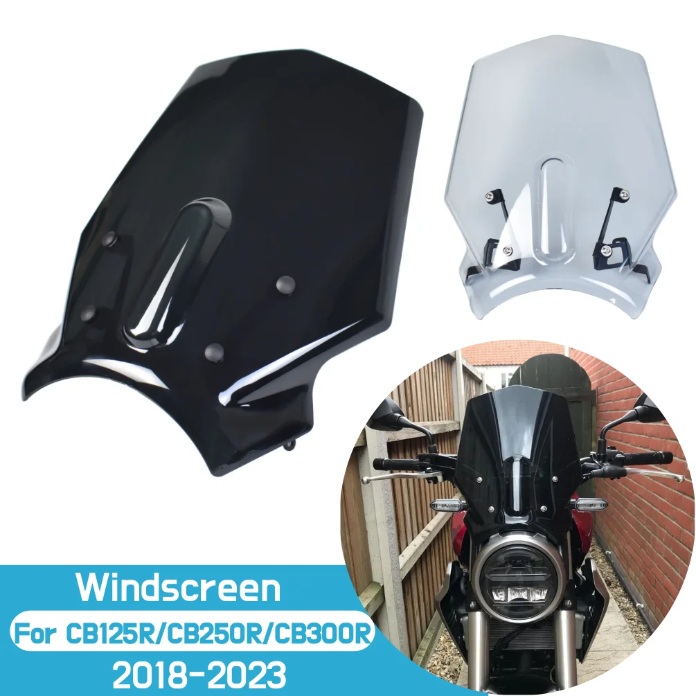 2025 CB300R Windshield For Honda CB125R CB250R 2018-2023 CB 250R Windscreen Motorcycle Wind Deflector Shield Screen Accessories
2025 CB300R Windshield For Honda CB125R CB250R 2018-2023 CB 250R Windscreen Motorcycle Wind Deflector Shield Screen Accessories