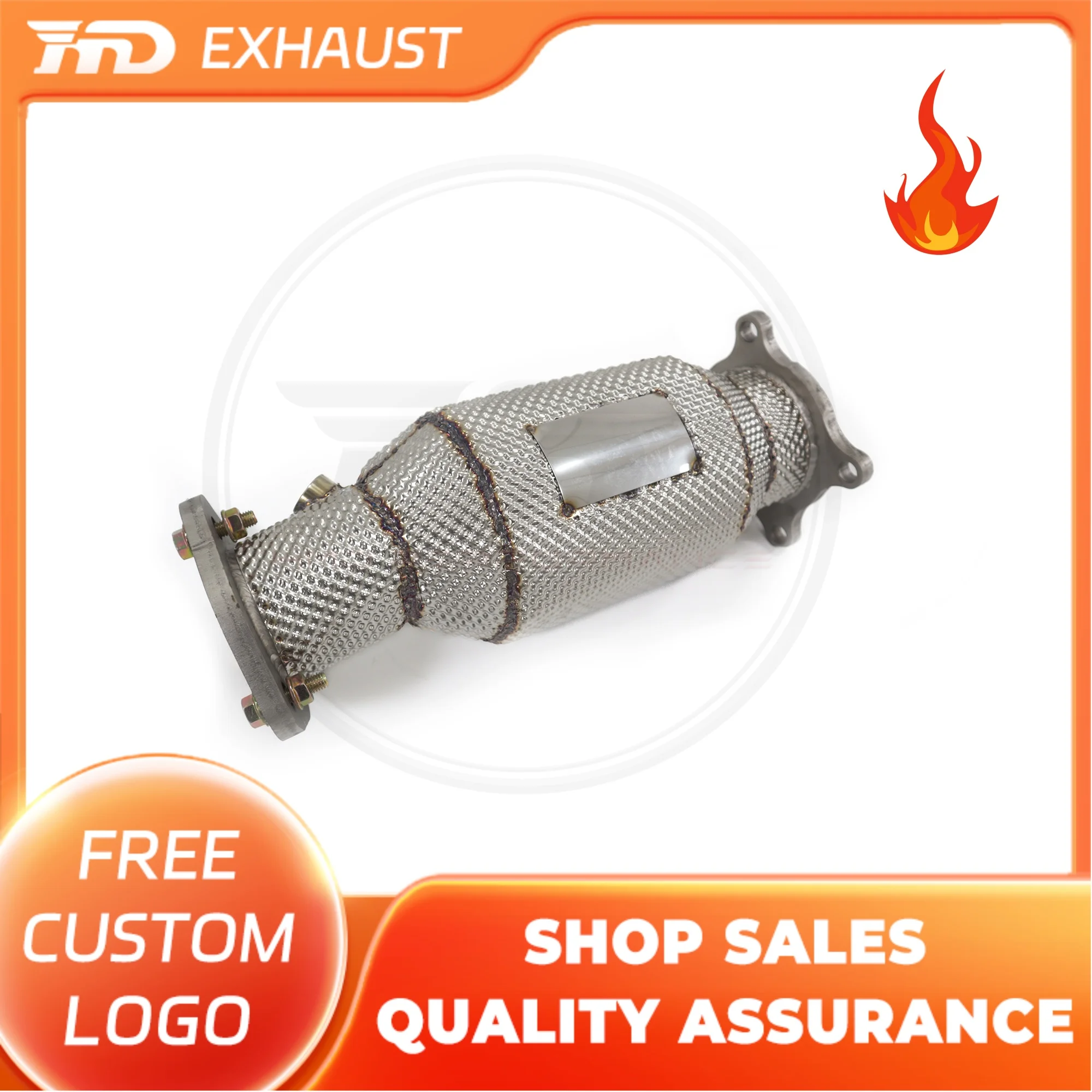 HMD Exclusive Customization Stainless Steel Exhaust Downpipe For Audi A5 B9 High Performance Pipe With Heat Shield Car Parts
HMD Exclusive Customization Stainless Steel Exhaust Downpipe For Audi A5 B9 High Performance Pipe With Heat Shield Car Parts
