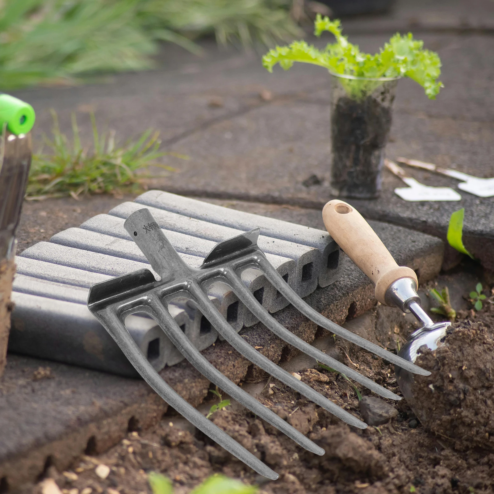 Heavy Duty Steel Agricultural 4-Tooth Plow Tool For Soil Loosening Durable Farm Garden Use Replacement Handle Manure Rake Pitch
Heavy Duty Steel Agricultural 4-Tooth Plow Tool For Soil Loosening Durable Farm Garden Use Replacement Handle Manure Rake Pitch